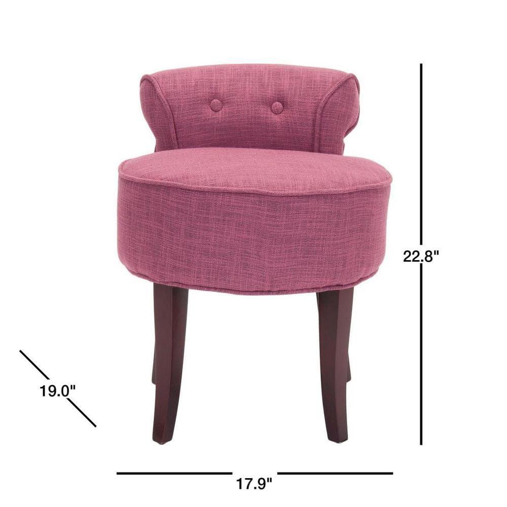 Georgia Vanity Stool - MCR4546 - Rose - Safavieh