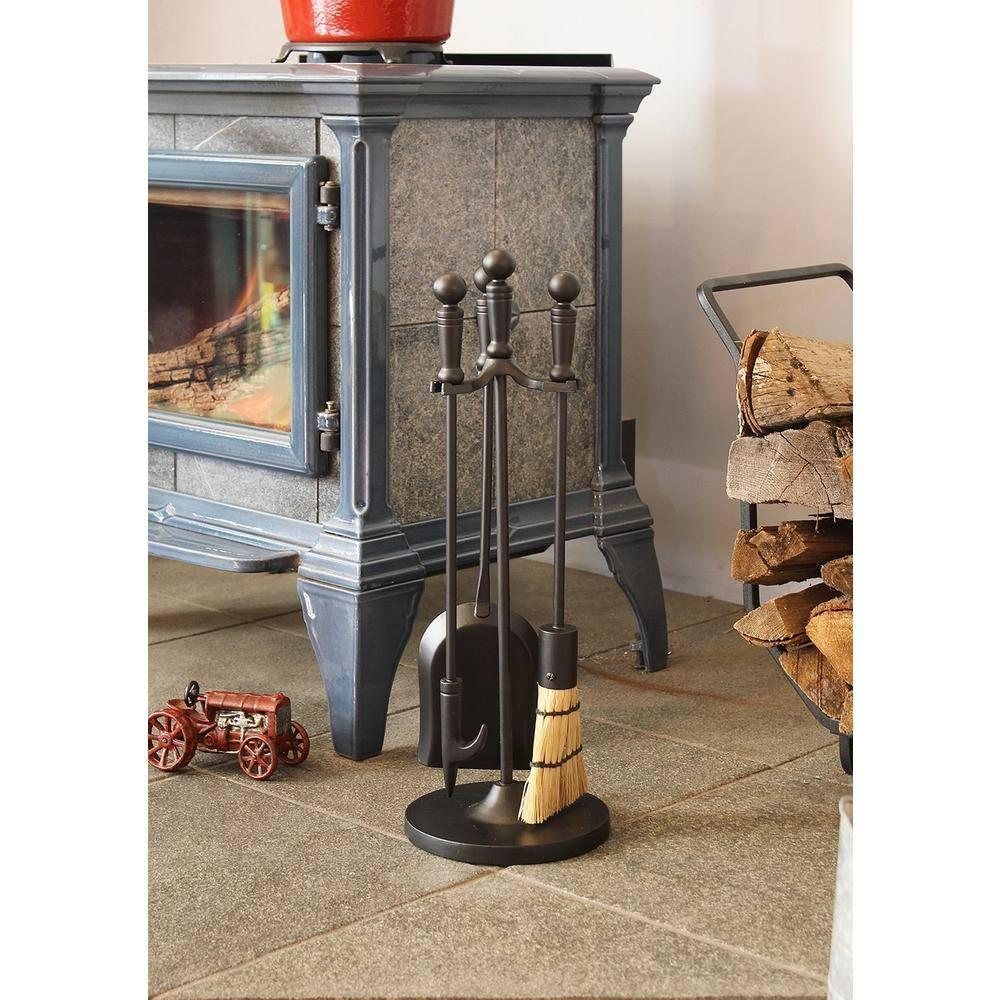 Holden Mini Fireplace Tool Set, Black