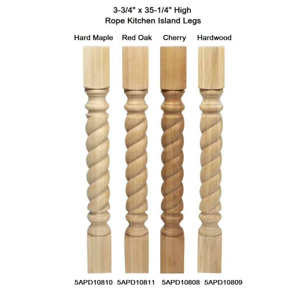 Architectural Products by Outwater L.L.C. 35-1/4" High Corner Post Island Legs