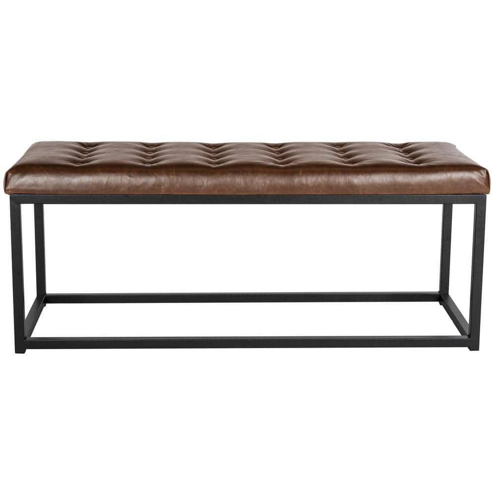 Reynolds Bench - Brown/Black - Safavieh