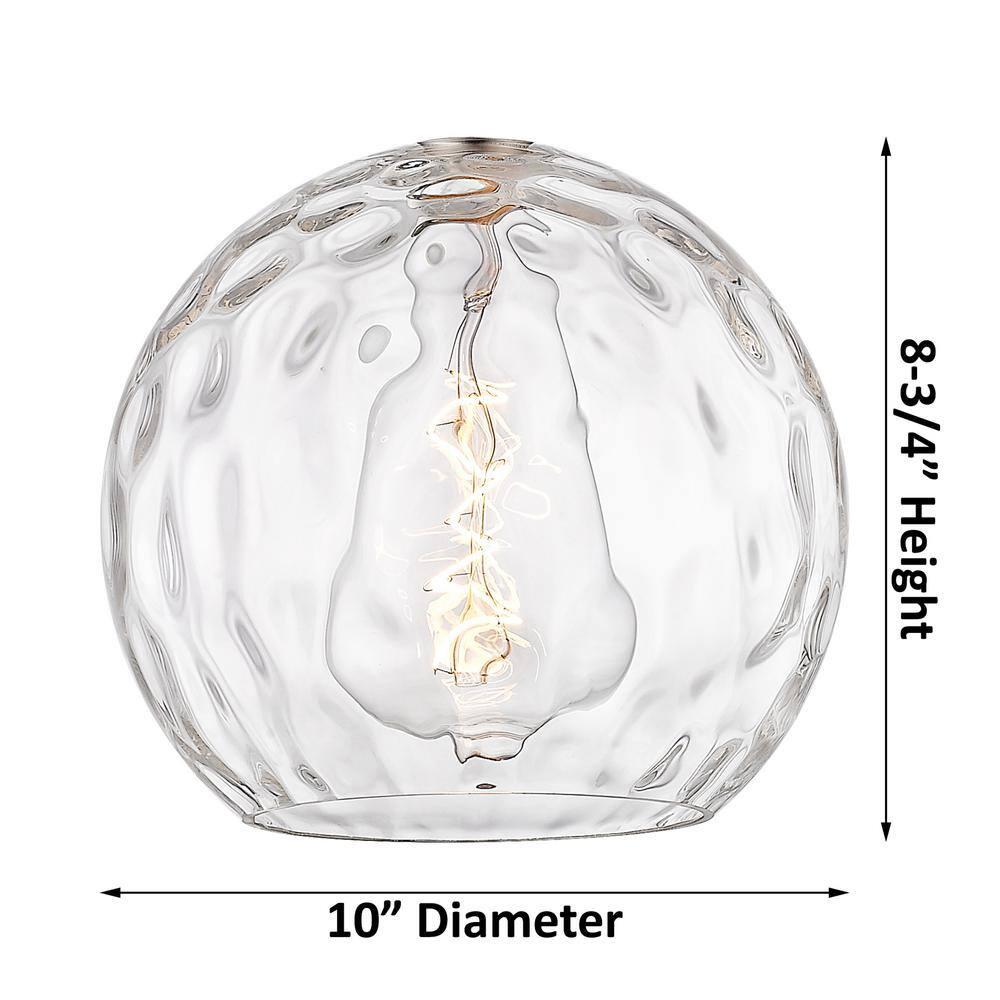 Innovations Lighting Athens Water Glass 1 - Light Pendant in  Brushed Satin Nickel