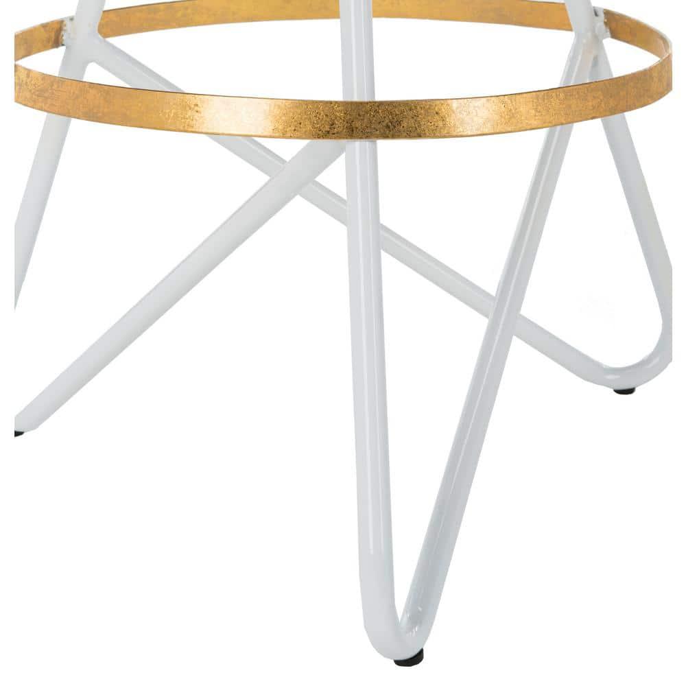 Galexia Bar Stool - BST3200 - Gold/White - Safavieh