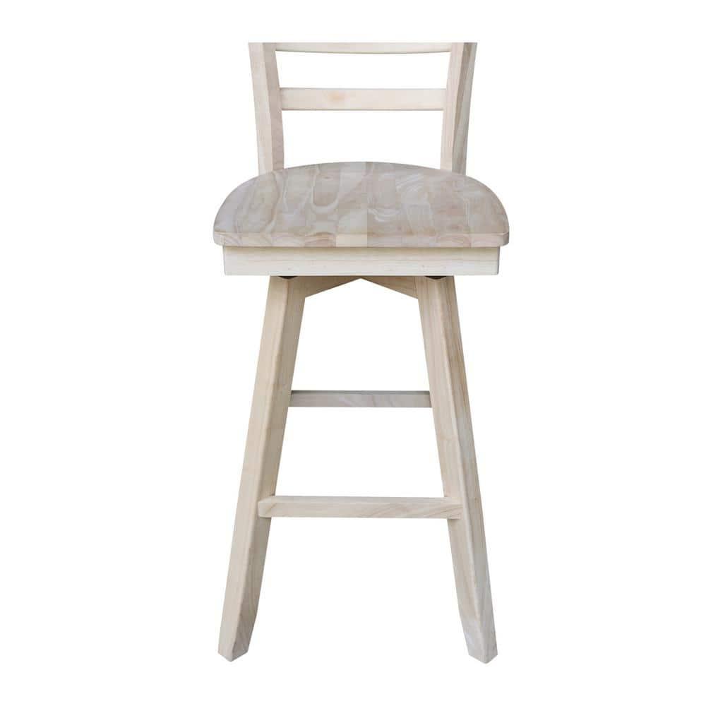 Emily Stool with Swivel Seat - Unfinished