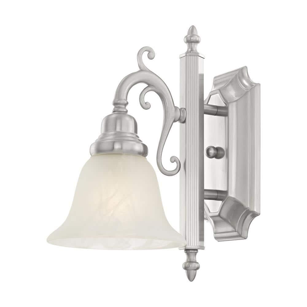 Livex Lighting French Regency 1 - Light Vanity in  Brushed Nickel