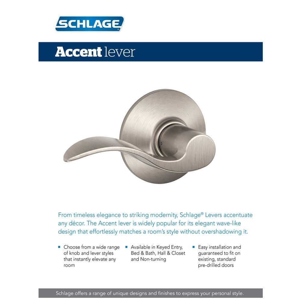 Accent Lever Non-Turning Lock