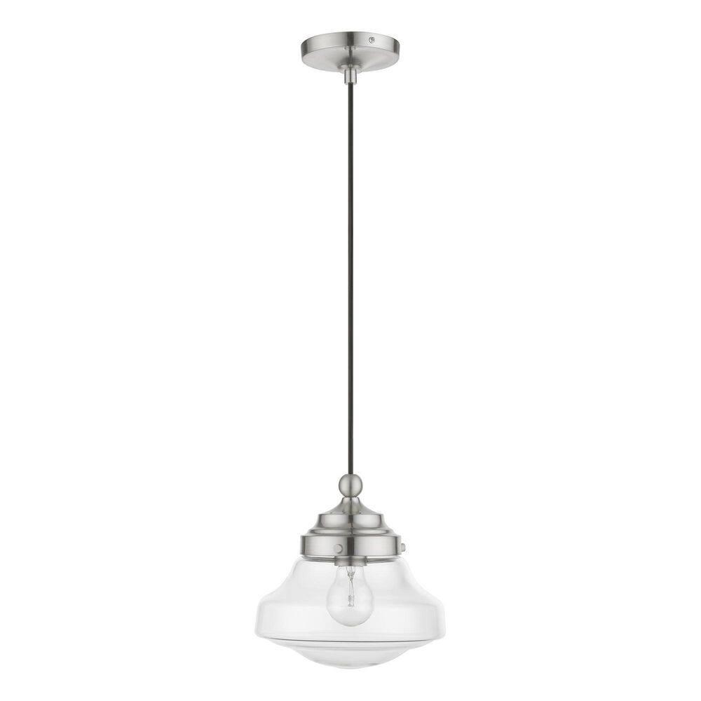 Livex Lighting Avondale 1 - Light Pendant in  Brushed Nickel