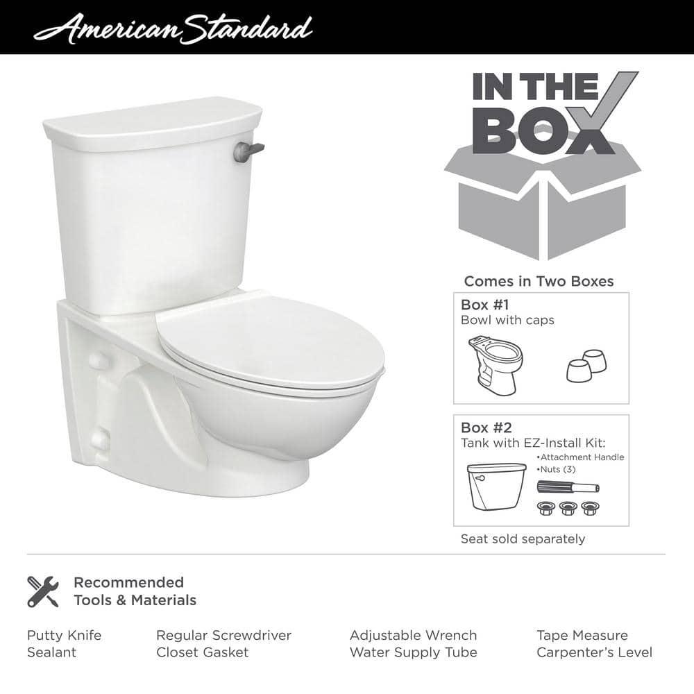 American Standard 2882107.020 American Standard Glenwall 1.28 Gallons GPF Elongated Wall Mounted Kit (Seat Not Included)