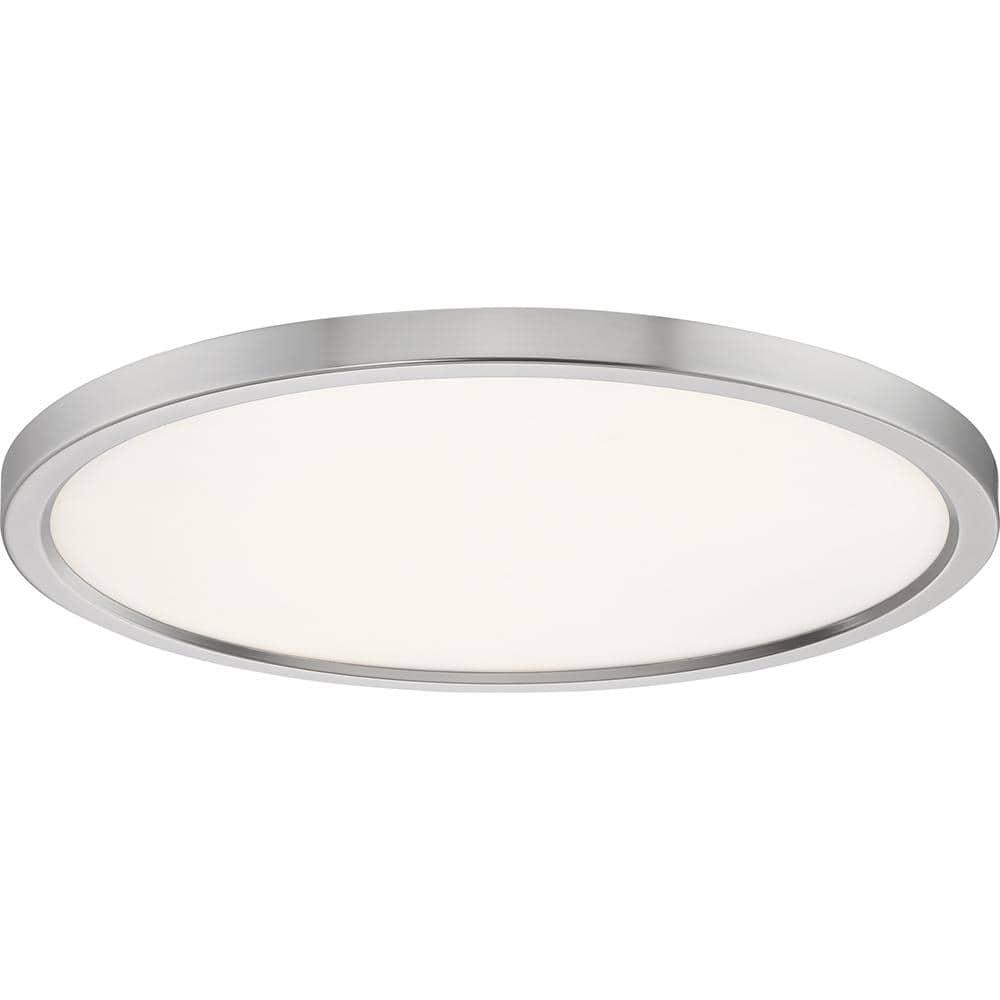 Quoizel Lighting Outskirts 1 - Light Flush Mount in  Brushed Nickel