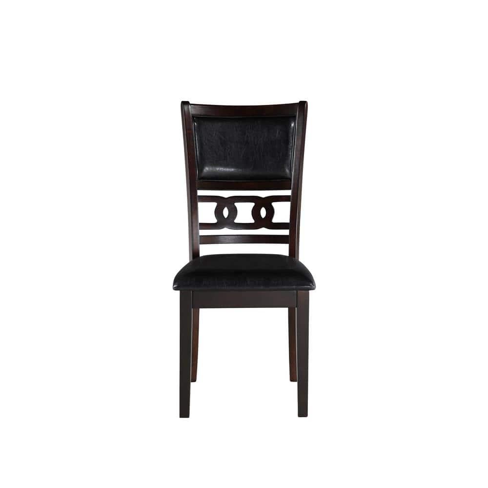 New Classic Furniture Gia Dining Collection with Table & 4 Chairs, Ebony