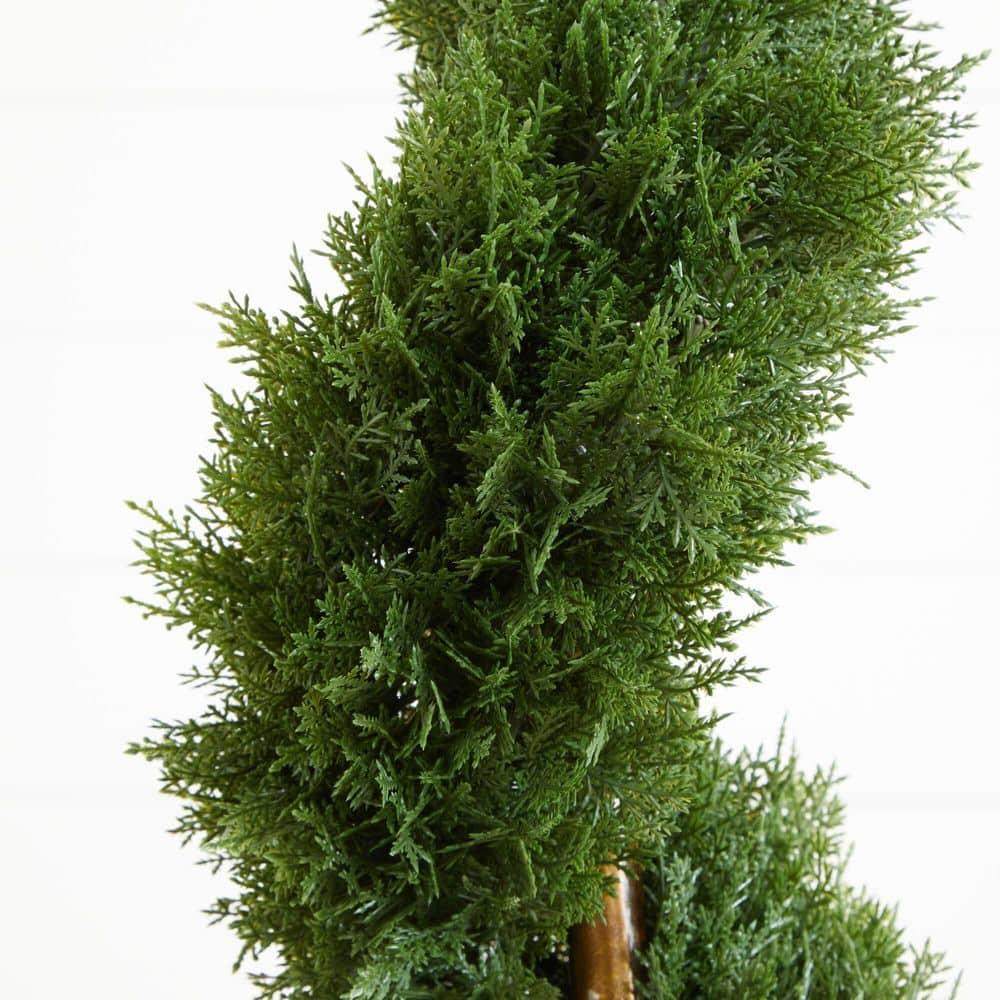 Fleur De Lis Living Faux Cedar Topiary in Pot