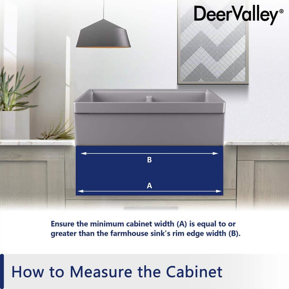 33" L X 20" W White Fireclay Double Bowl Workstation Farmhouse Kitchen Sink with Cutting Board And Dish-Drying Rack