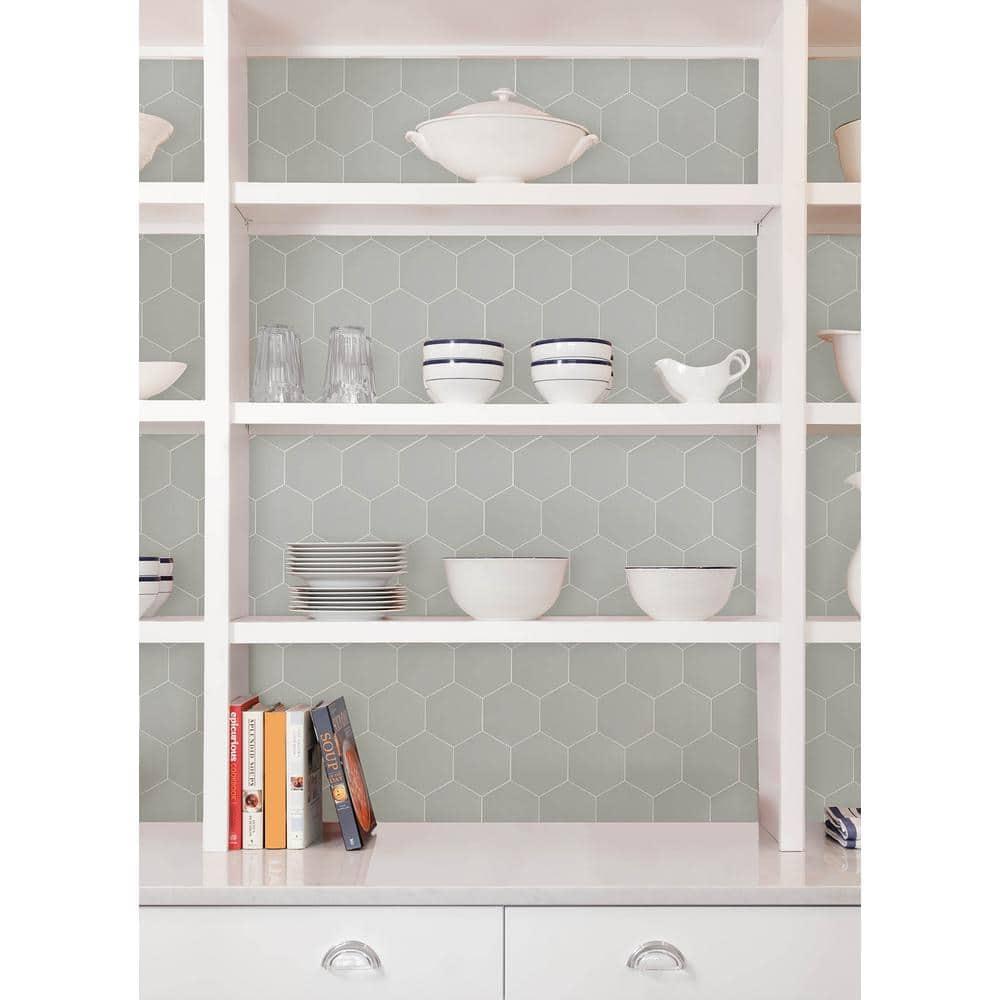 WallPops! Hexagon Peel and Stick Luxury Wall Tiles