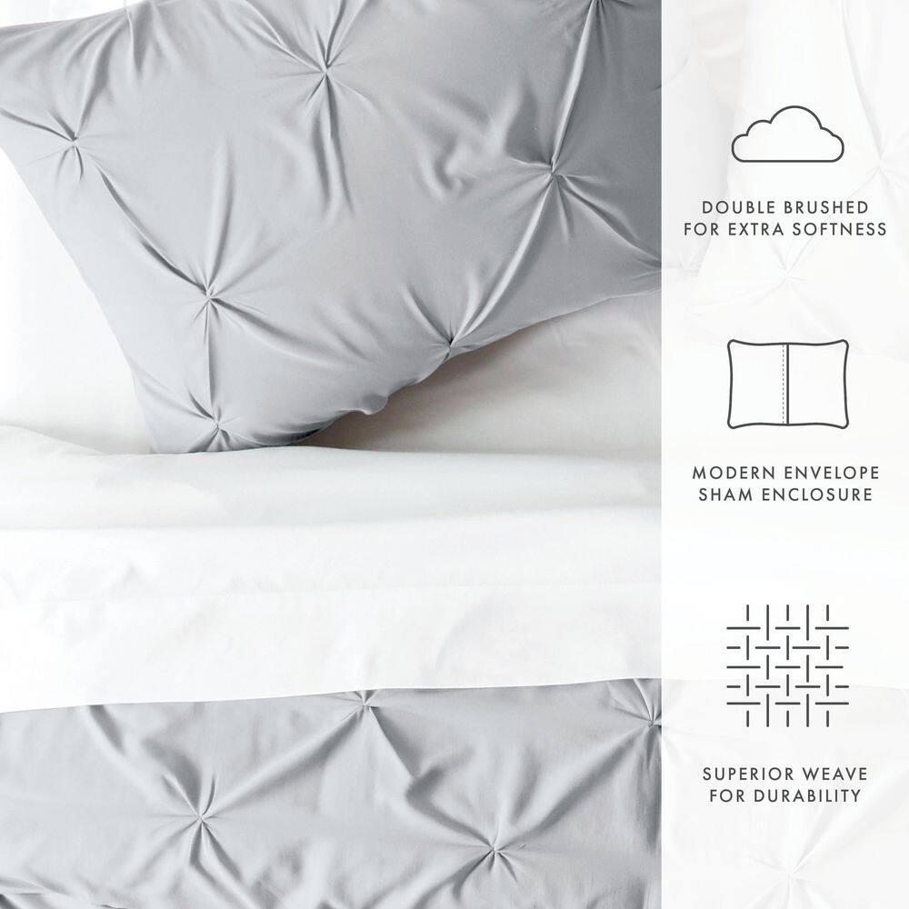 Becky Cameron Pinch Pleat Textured Duvet Cover Set