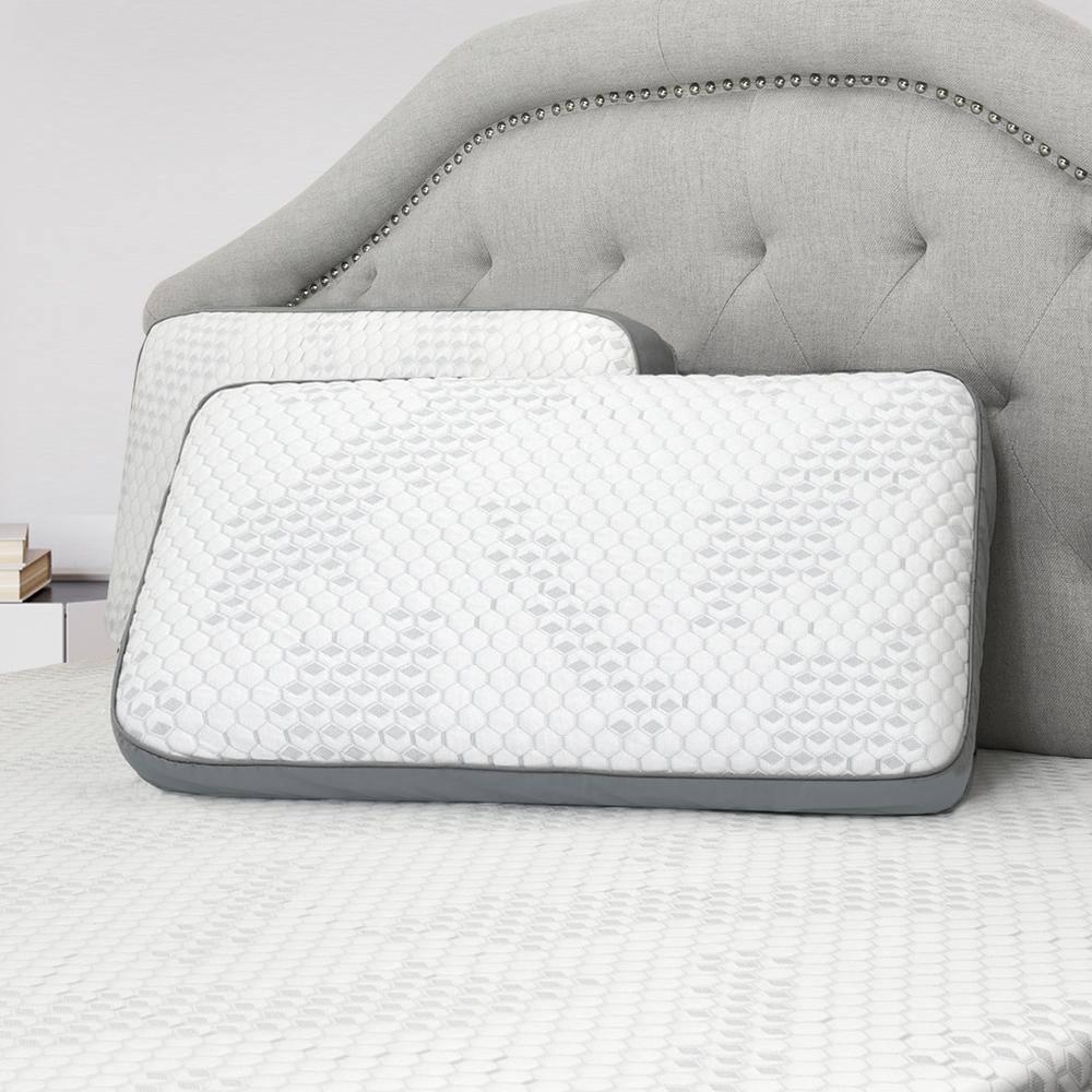 Wondertech Memory Foam Pillow with Cooling Cover, Queen, 1 Pack