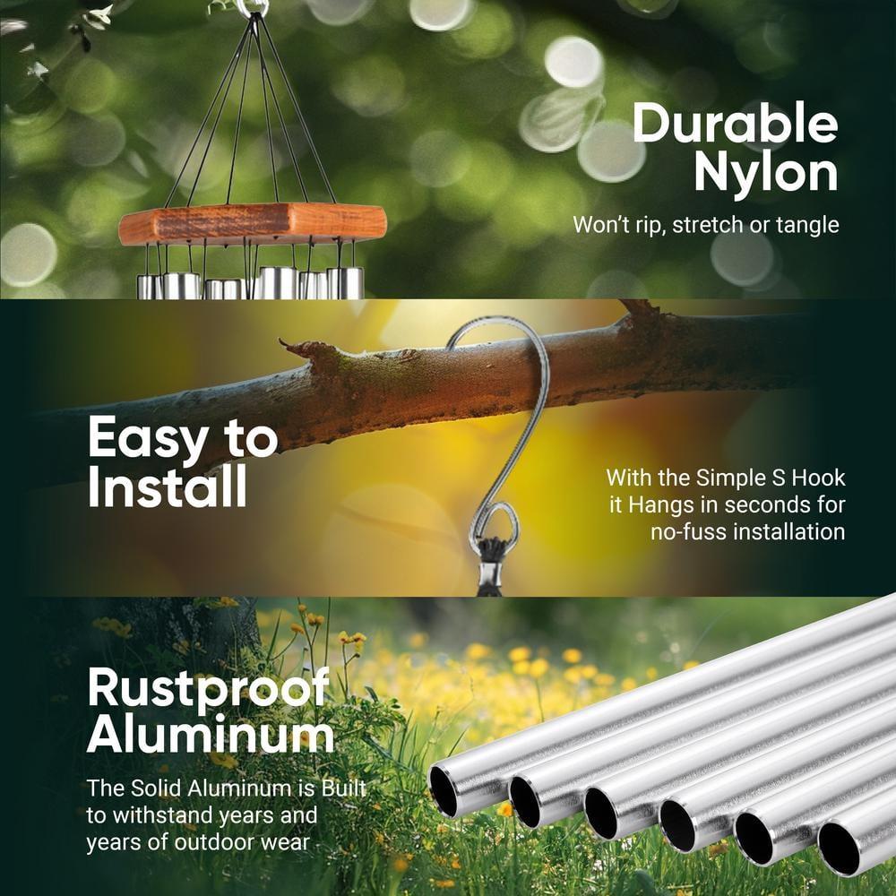 Nature's Melody Nature's Melody Tuned 6-Tube Outdoor Wind Chimes