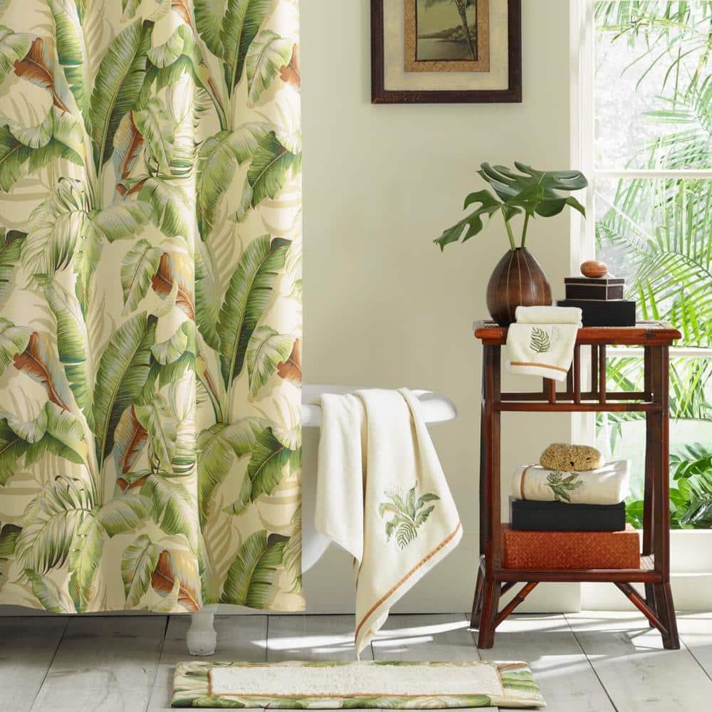 Tommy Bahama Home Palmiers Cotton Floral Shower Curtain