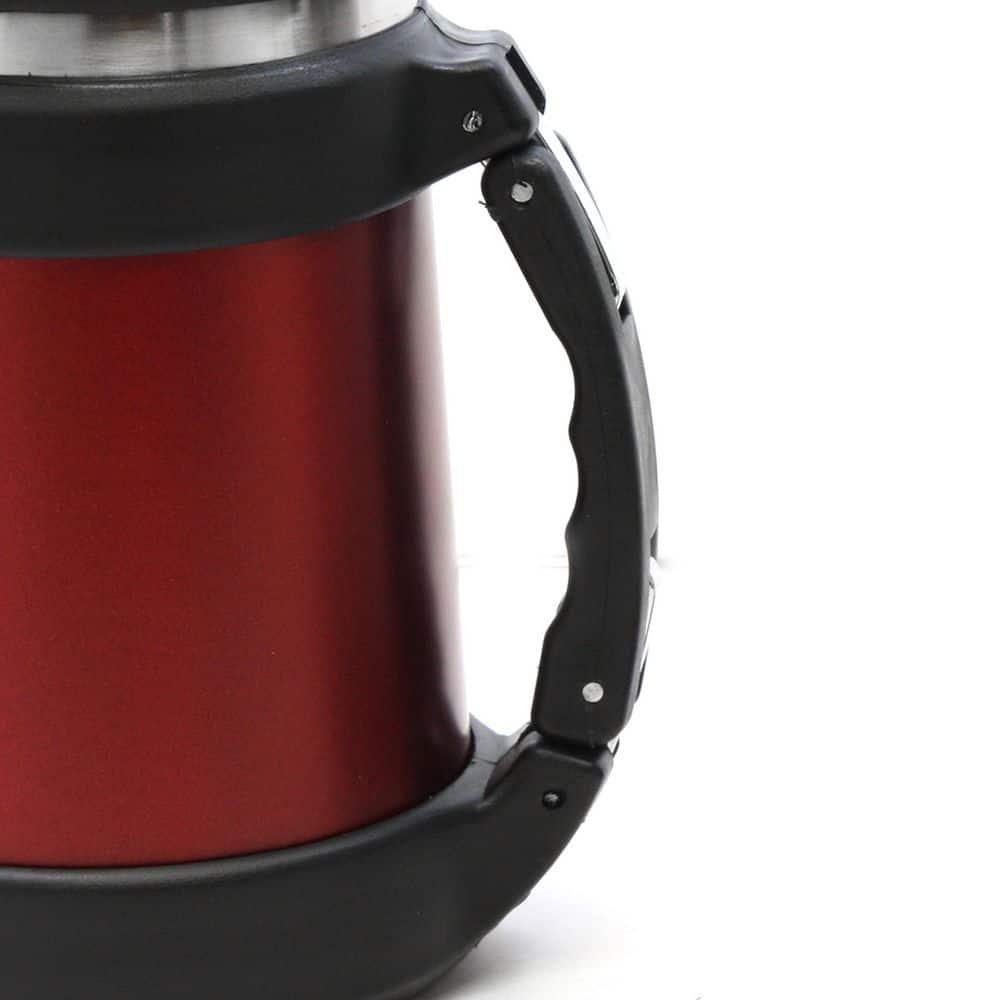 Brentwood Vacuum Stainless-Steel Flask Coffee Thermos, 16.9 Oz, Red