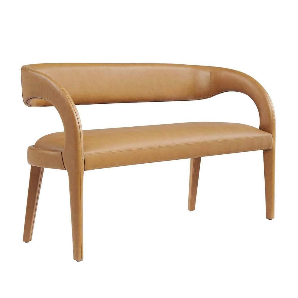 Modway Modway Pinnacle Vegan Leather Accent Bench