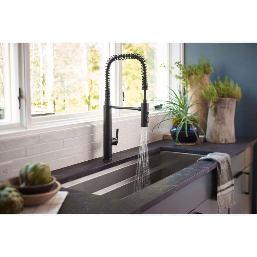 Kohler Purist® Single Handle Semi-Professional Pre-Rinse Kitchen Faucet with Pull Down Sprayer