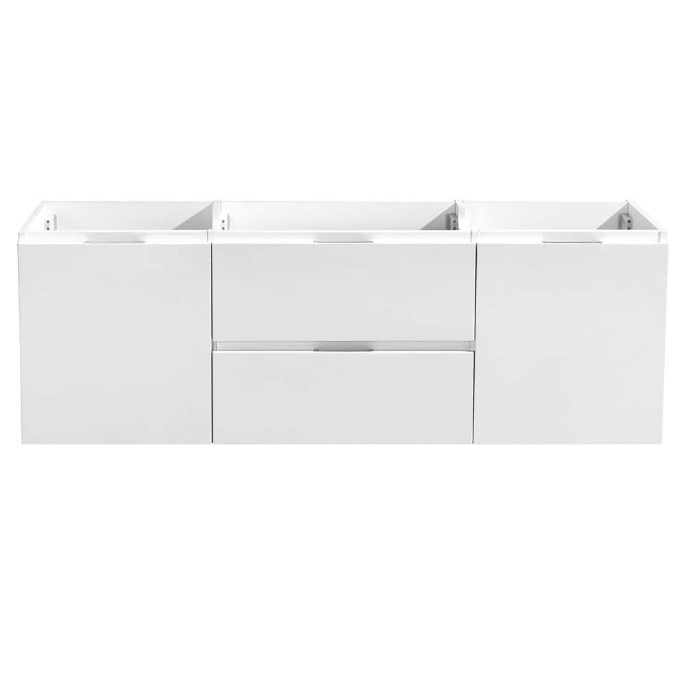 Valencia 60" Wall Mount Double Modern Bathroom Cabinet - Cabinet Only (Top and Sinks Not Included)