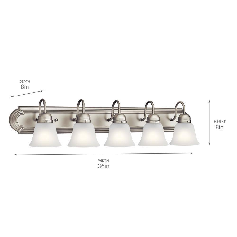 Kichler Lighting 5 - Light Vanity in  Brushed Nickel