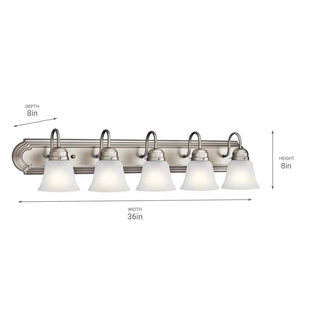 Kichler Lighting 5 - Light Vanity in  Brushed Nickel