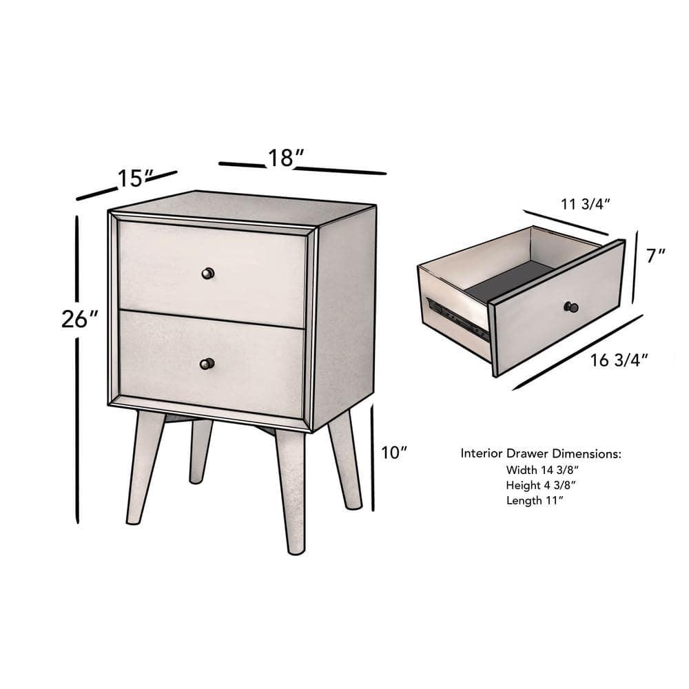 Williams 2-Drawer Nightstand