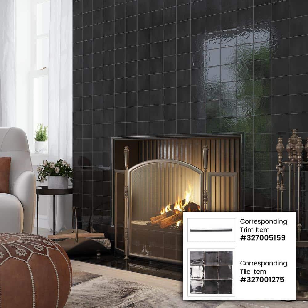 Apollo Tile Silken 3.94 in. x 3.94 in. Glossy Ceramic Square Wall and Floor Tile (6.48 sq. ft./case) (60-pack)