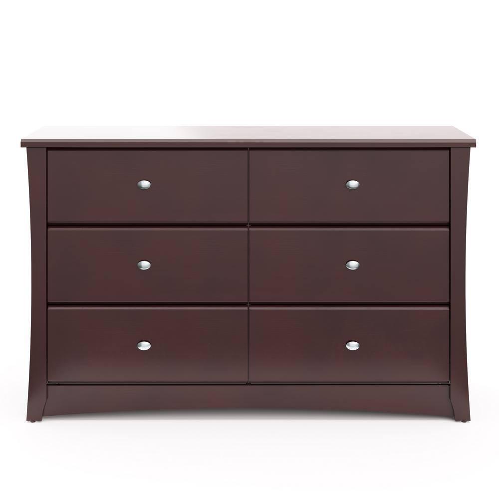 Crescent 6 Drawer Double Dresser