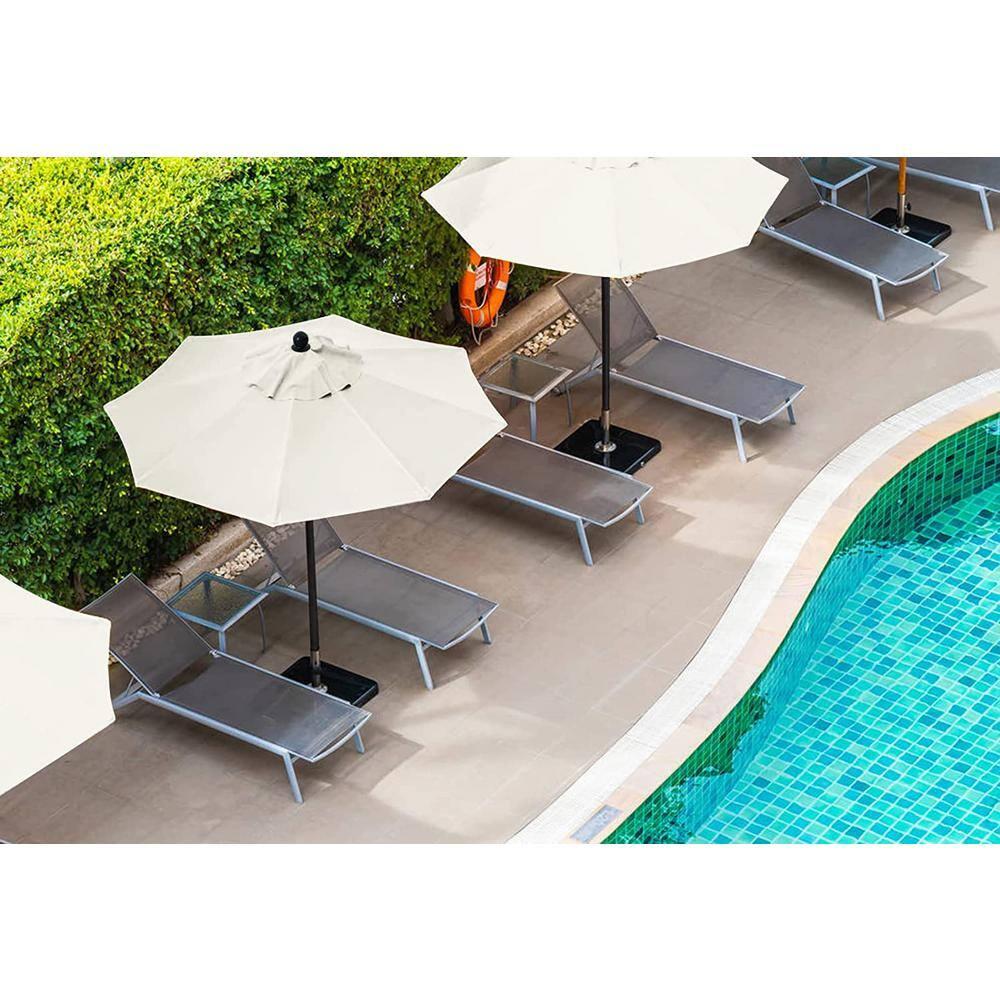 Replacement 9ft Umbrella Canopy - Fits 8-Rib Frames, Creamy White