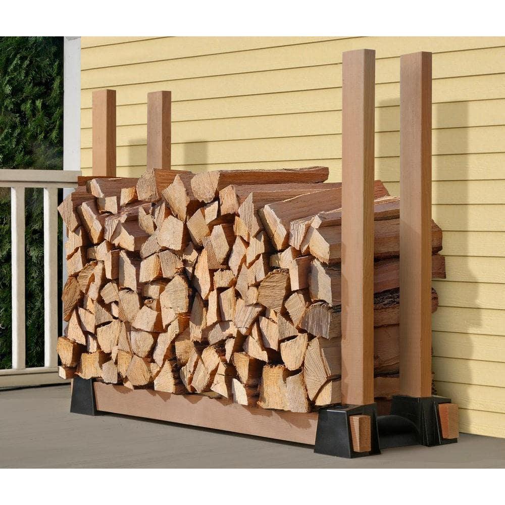 Shelterlogic Lumberrack Firewood Rack Adjustable Plastic Bracket Kit In Black