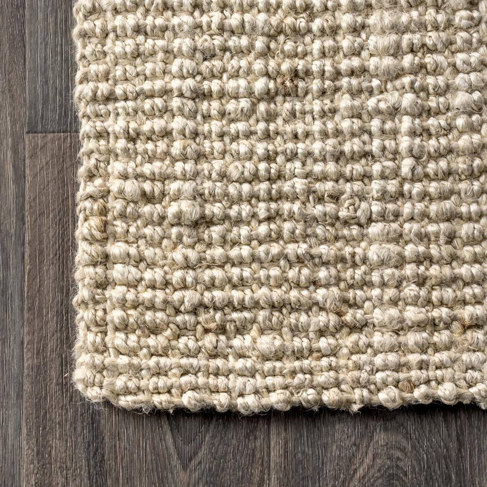 4'x6' Pata Hand Woven Chunky Jute Area Rug, Light Ivory - JONATHAN Y