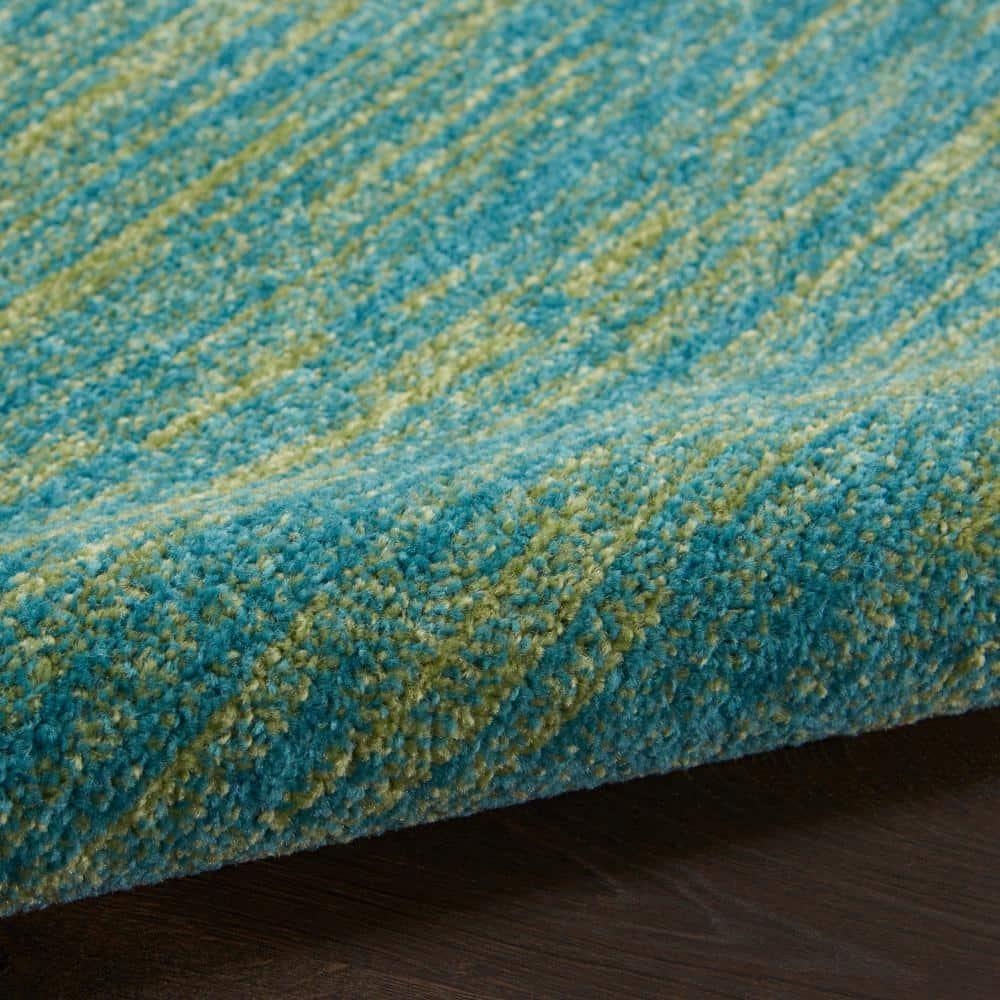 Nourison Nourison Essentials NRE01 Indoor/outdoor Area Rug - Blue Green 6' x 9'