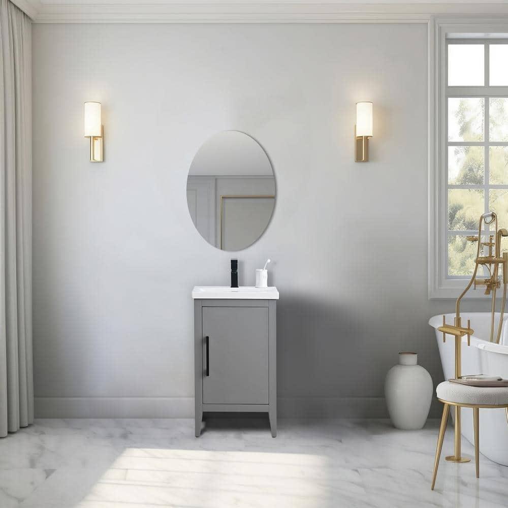 20'' Single Bathroom Vanity with Ceramic Top