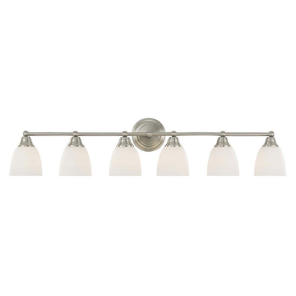 Livex Lighting Somerville 6 - Light Vanity in  Brushed Nickel