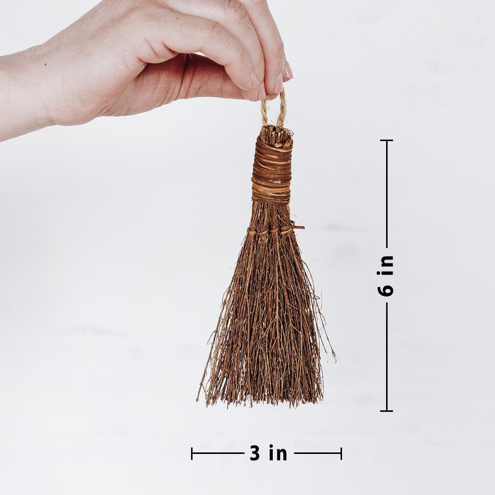 Cinnamon Scented Broom (6-Pack) - 6" Heather Broom - Holiday Decor
