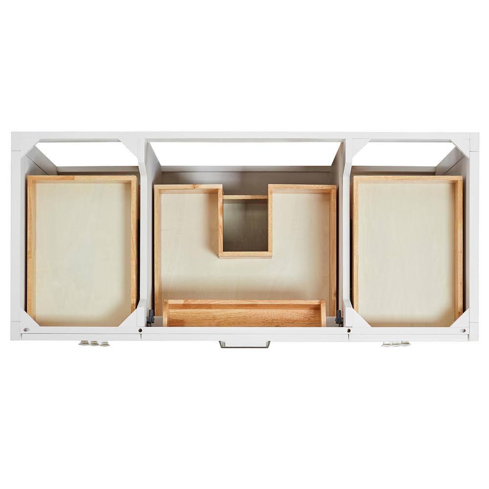 ARIEL Monrow 49 Single Sink Bathroom Vanity with Italian Carrara Marble Top