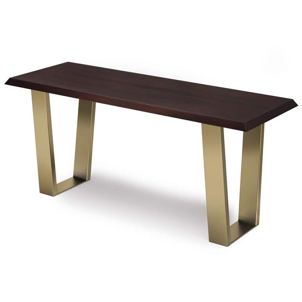 Simpli Home Lewis Solid Wood Bench