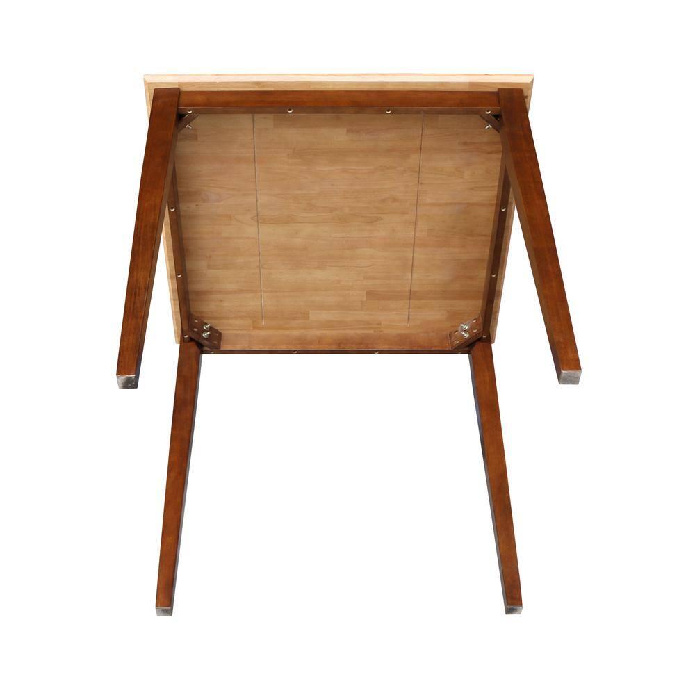 Cinnamon Espresso Solid Wood Counter Height Table with 2 Stools