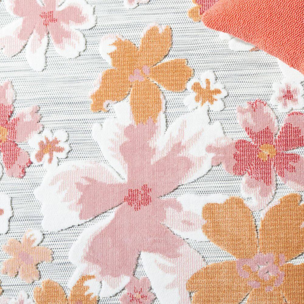 Cabana CBN488 Loomed Indoor/Outdoor Area Rug - Grey/Rose - 6'5"x6'5" Round - Safavieh