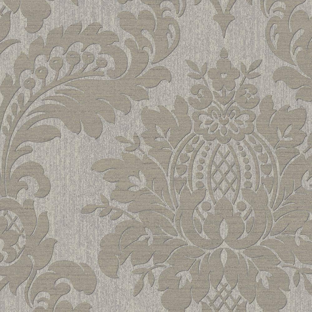 Archive Damask Taupe Wallpaper