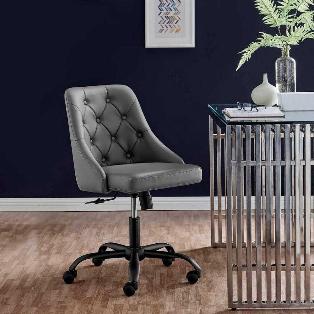 Modway Distinct Tufted Swivel Vegan Leather Office Chair