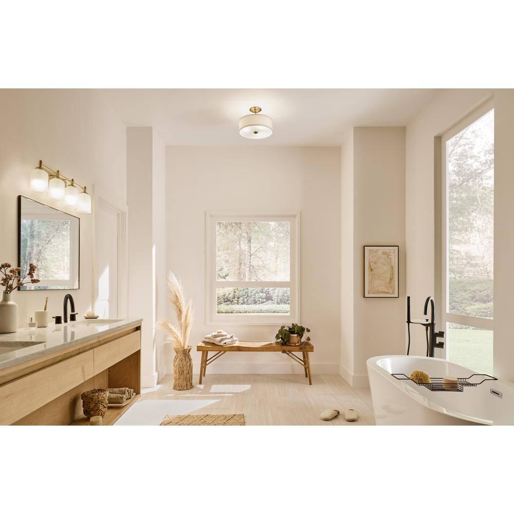 Kichler Lighting Shailene 3 - Light Semi-Flush Mount in  Natural Brass