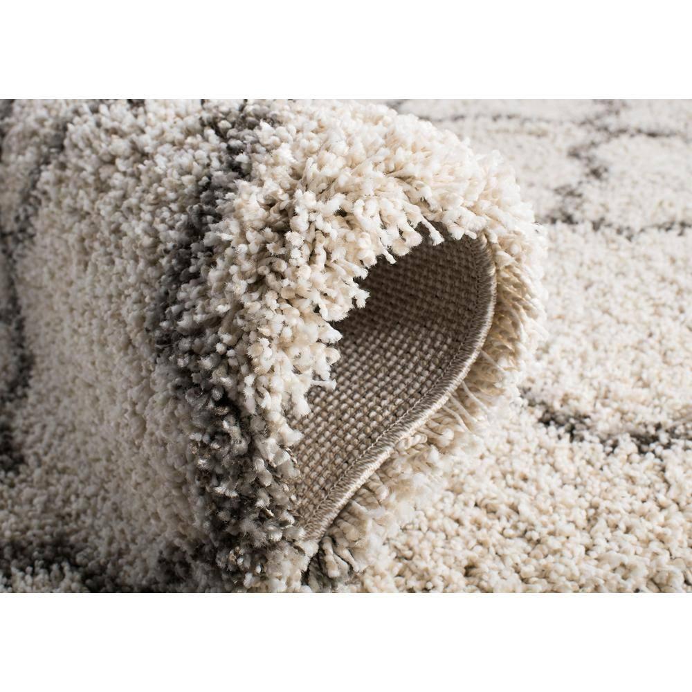 Hudson Shag SGH282 Power Loomed Indoor Area Rug - Ivory/Grey - 8'x10' - Safavieh