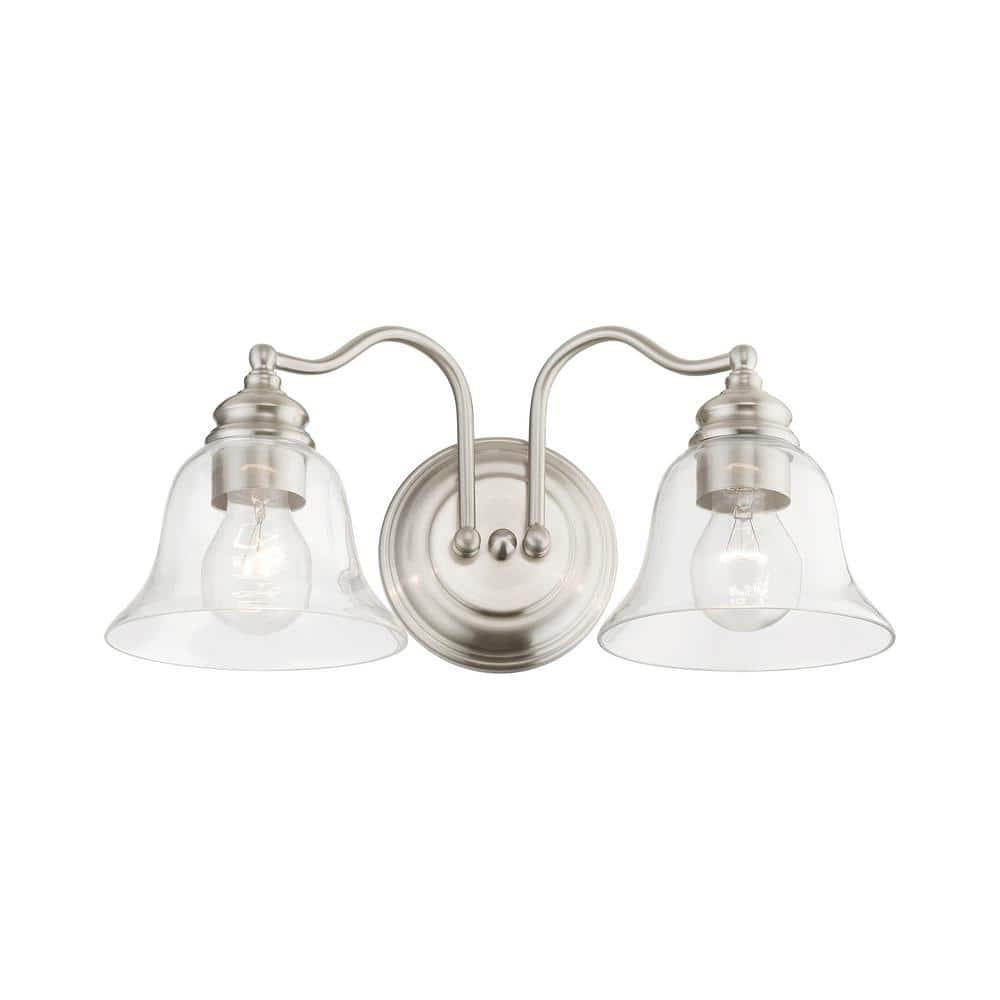 Livex Lighting Moreland 2 - Light Vanity in  Brushed Nickel