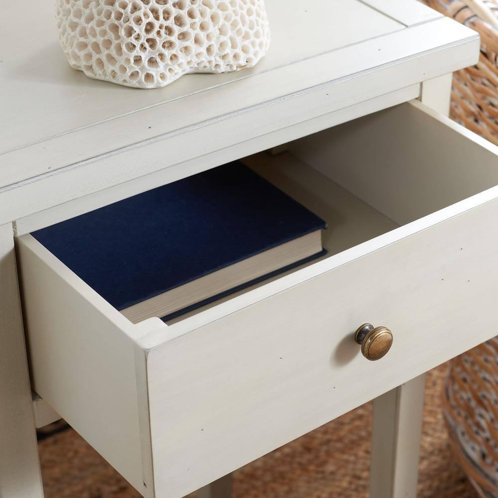 SAFAVIEH Abel Nightstand With Storage Drawer White Birch