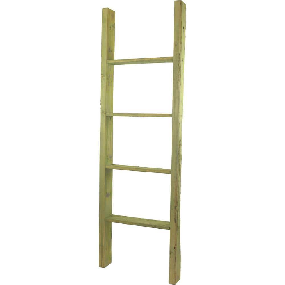 Ekena Millwork Vintage Farmhouse Rung Decorative Ladder