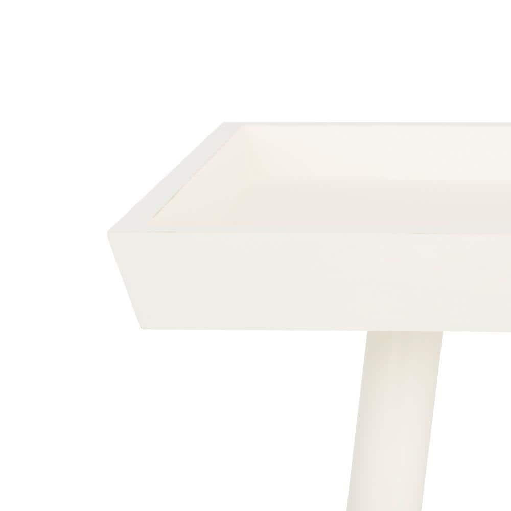 Nonie Tray Accent Table - Vintage White - Safavieh.