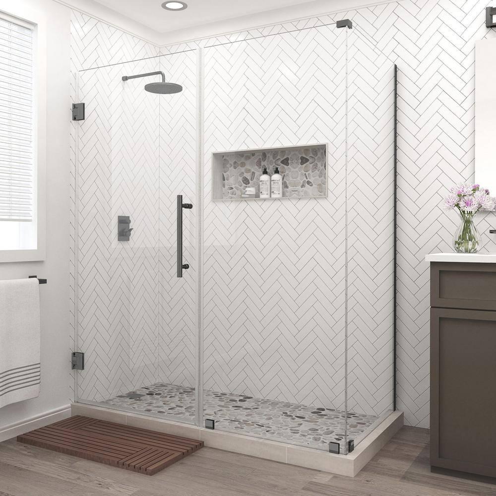 Aston Bromley 30 x 72" Rectangle Hinged Shower Enclosure SEN967EZ-MB-703830-10