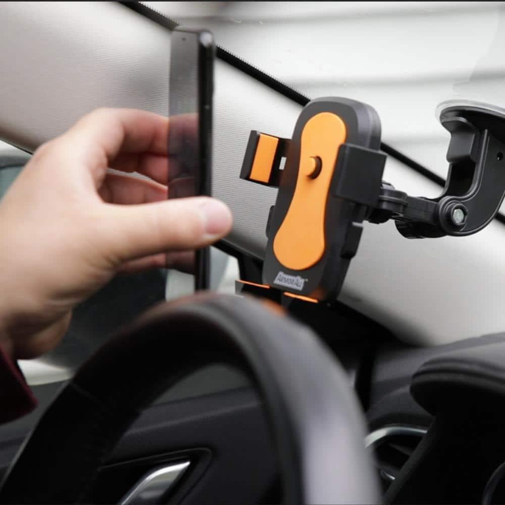Armor All Universal Smartphone Mount with Dashboard, Windshield and Air Vent Mounting Systems, Great for Phone Calls and GPS